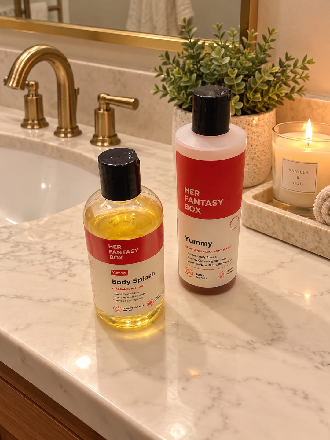 Customer photo review of Body Splash - Skin Smoothing Body Oil (Vanilla Drip)
