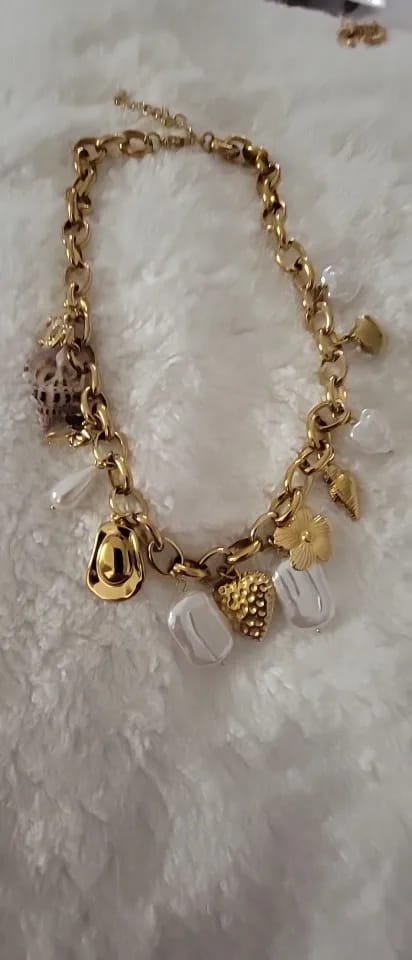 Customer photo review of Neo-Shoreline Necklace