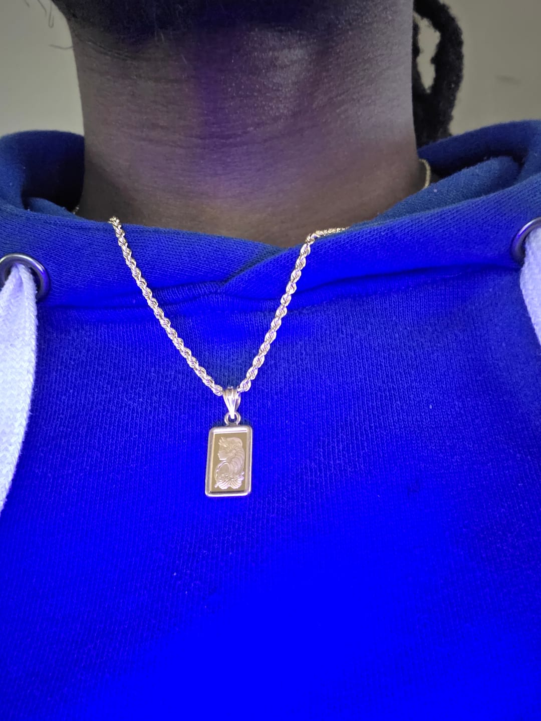 Customer photo review of 24k Gold Pamp Suisse Lady Fortuna Pendant