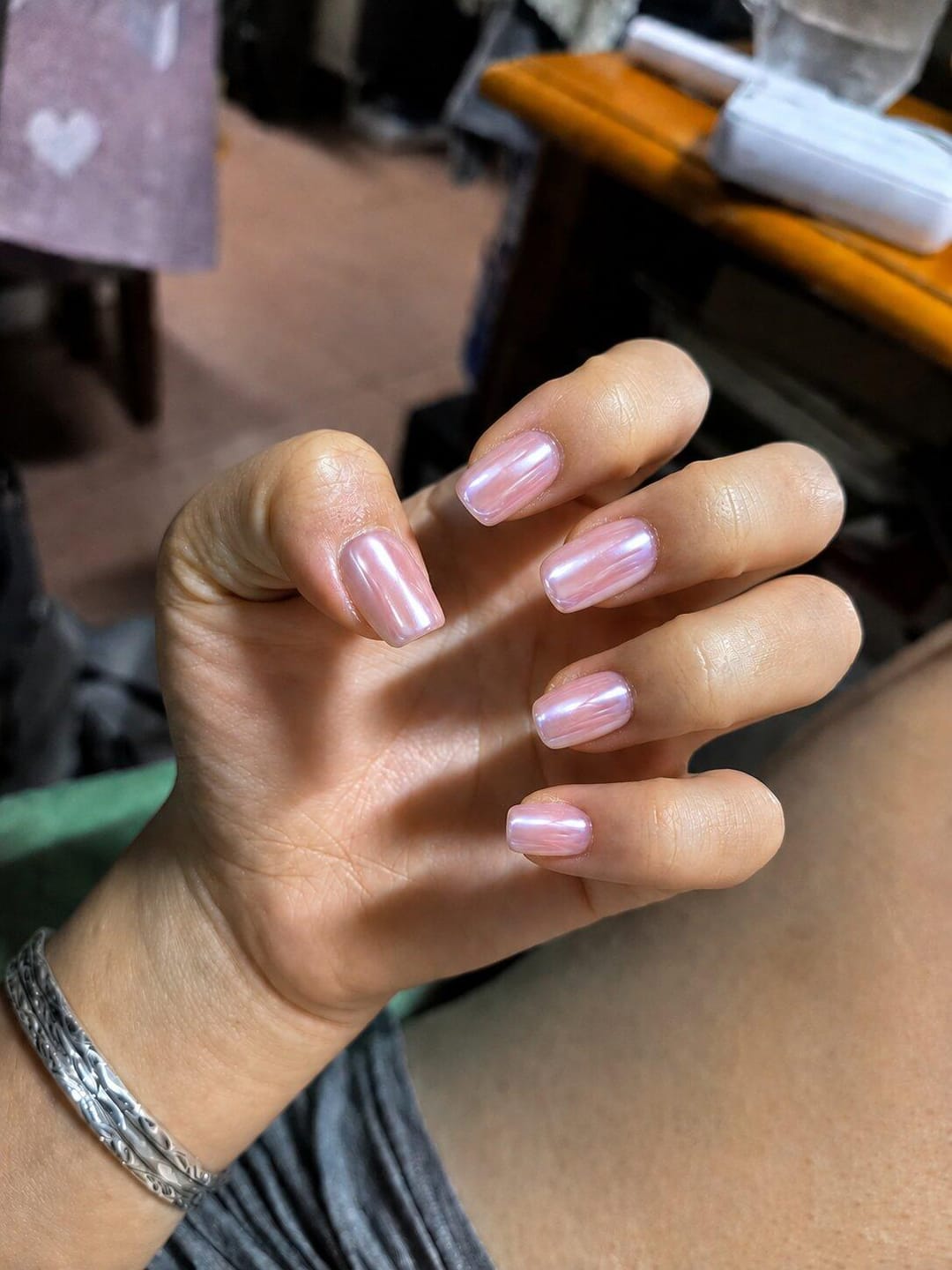 Customer photo review of Glazed Donut | Short Squoval