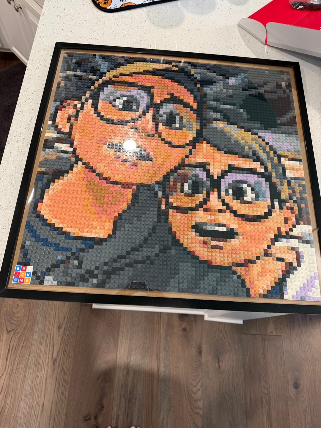 Customer photo review of Custom Design Brick Mosaic - 3x3 baseplates