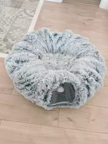 Customer photo review of Cozy Cat Tunnel & Bed