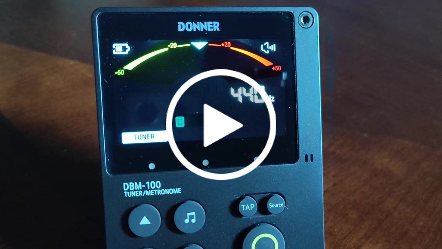 Customer video review of Donner DBM-100 Métronome Accordeur 3-en-1 Rechargeable