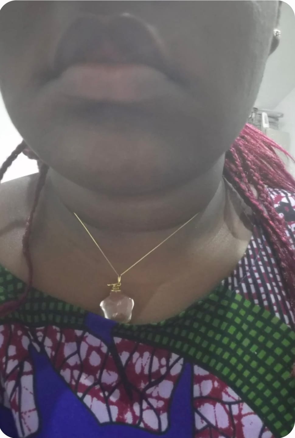 Customer photo review of Lunather™ Little Star Clear Quartz Necklace