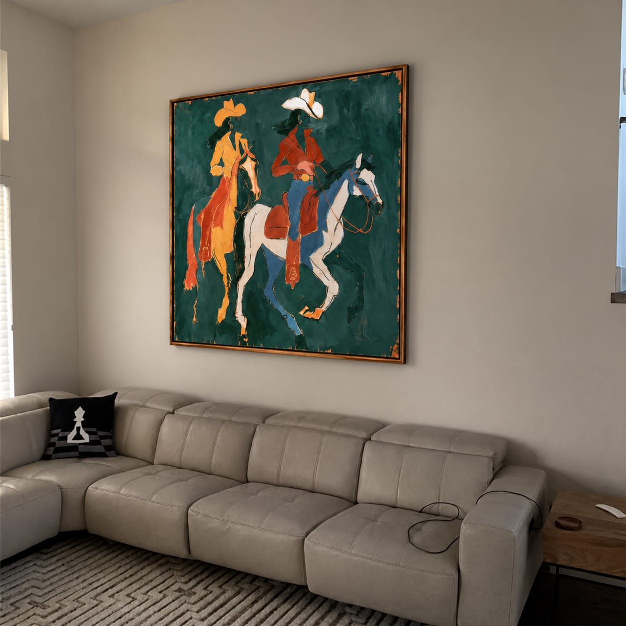 Customer photo review of Twin Trail-Cowgirl Riders Painting