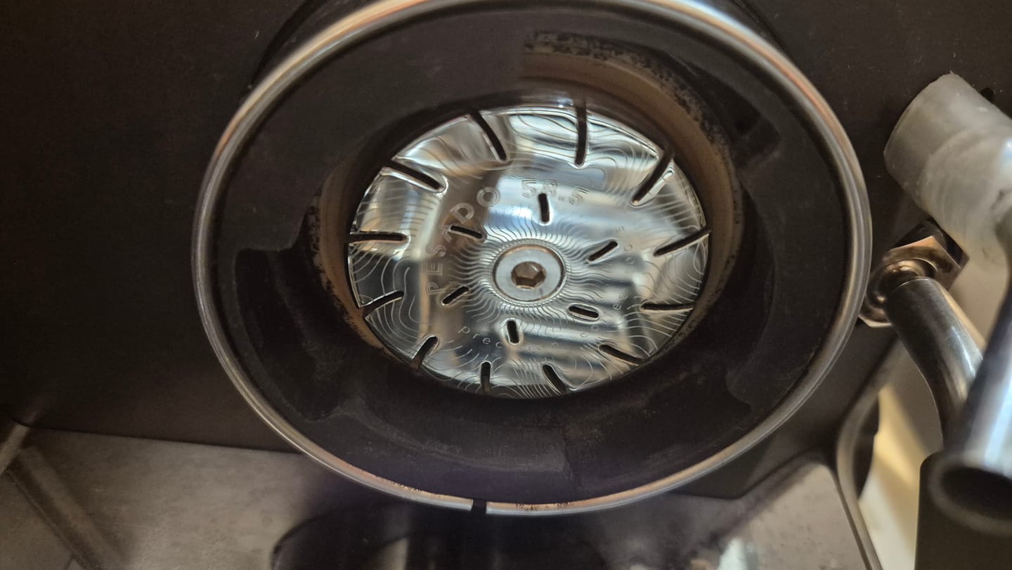Customer photo review of High Diffusion Espresso Shower Screen - Breville