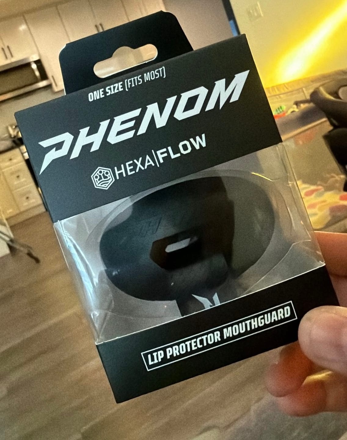 Customer photo review of Phenom Elite Hexa-Flow 4.0 Football Mouthguard – Team Color Edition (Adult & Youth)