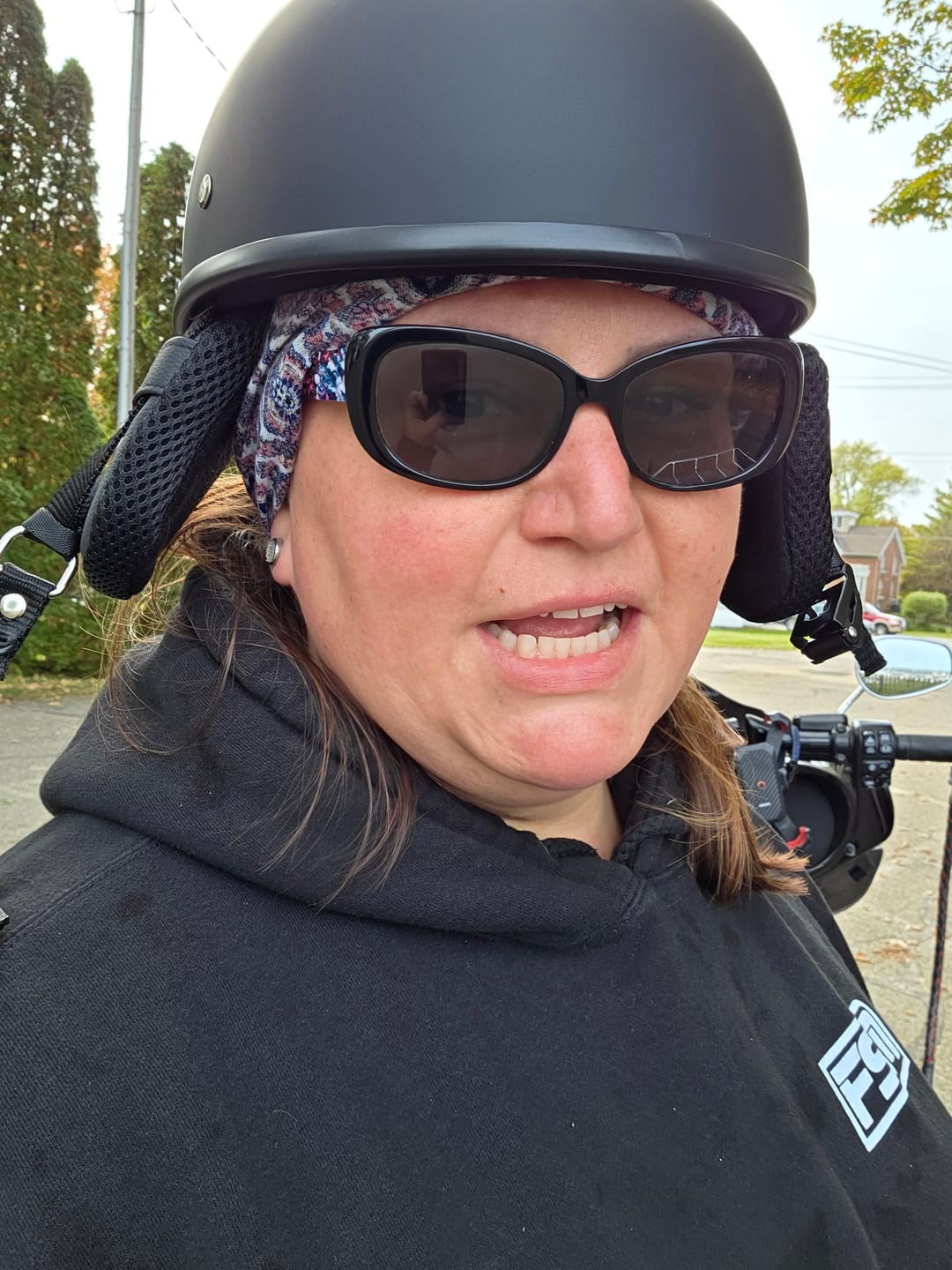 Customer photo review of Smallest & Lightest DOT Open Beanie Helmet - Matte Black