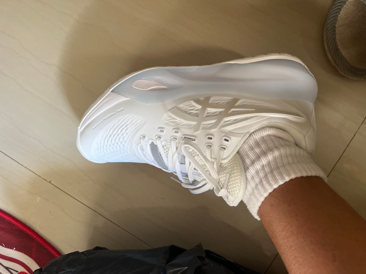 Customer photo review of Asics Gel Resolution X White Pure Silver - A6S
