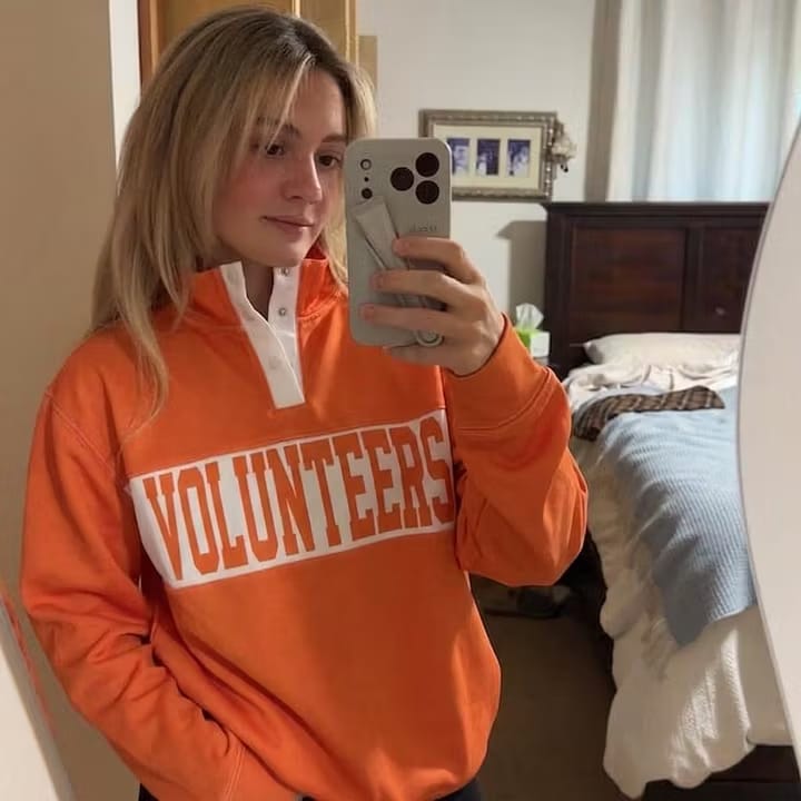 Customer photo review of Custom College & Team Name Snap Pullover – Game Day Varsity Sweatshirt