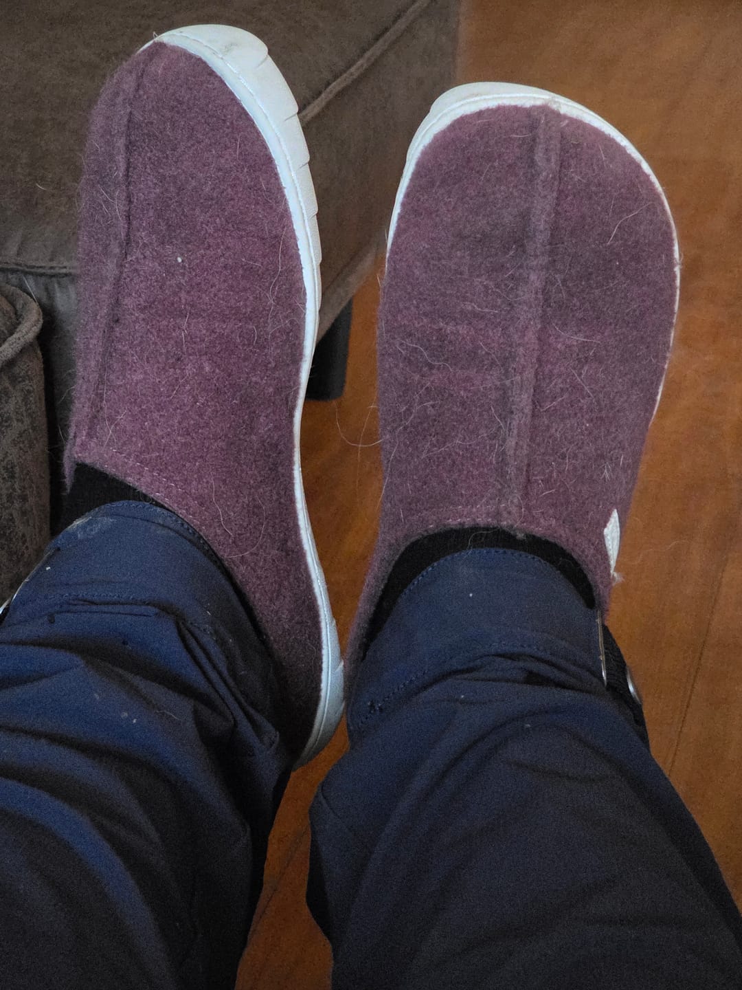 Customer photo review of Vaistoa Toive | Felt Barefoot Slippers