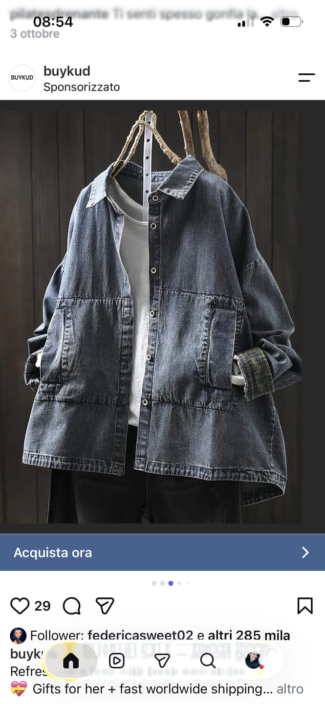 Customer photo review of Plus Size Women Vintage Autumn Turn-down Collar Denim Shirt Coat