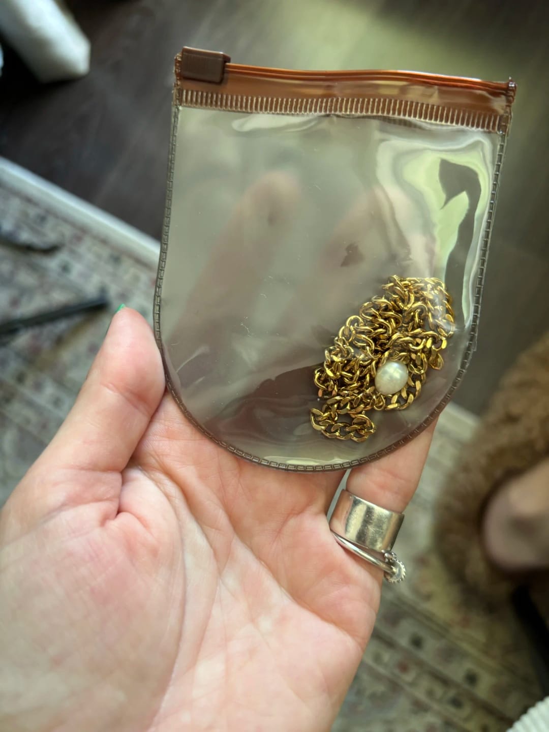 Customer photo review of Lustrous Pearl Necklace