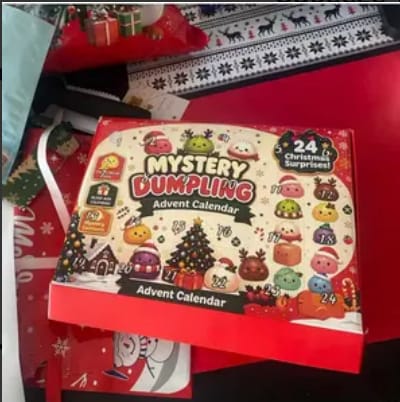 Customer photo review of Christmas Dumpling Squishy Advent Calendar