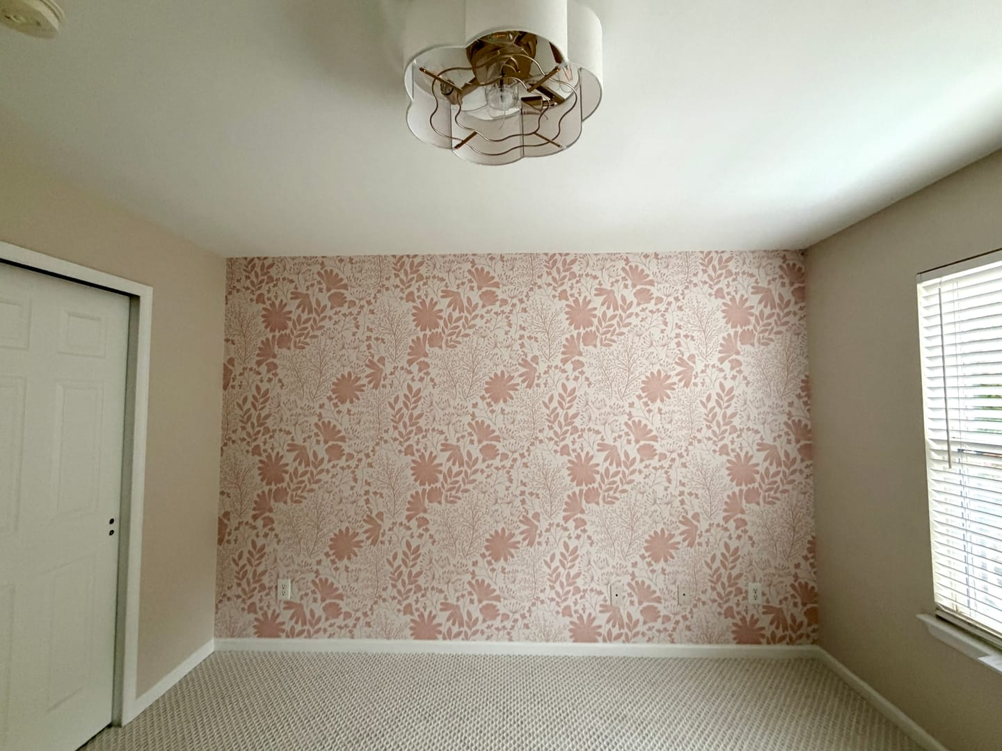 Customer photo review of Marissa - Pink Flower Chinoiserie Wallpaper