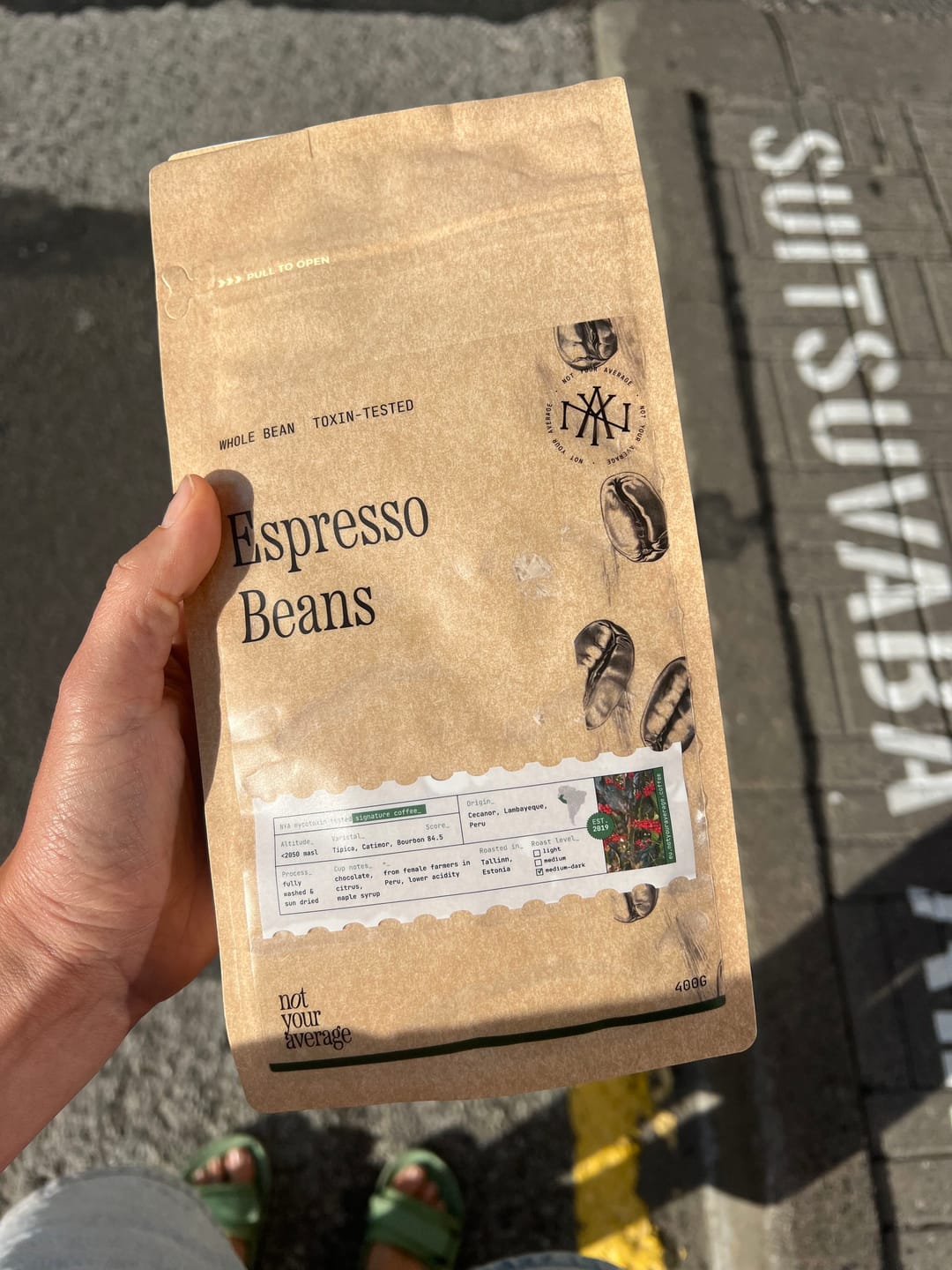 Customer photo review of Espresso Beans Amazonas, Peru