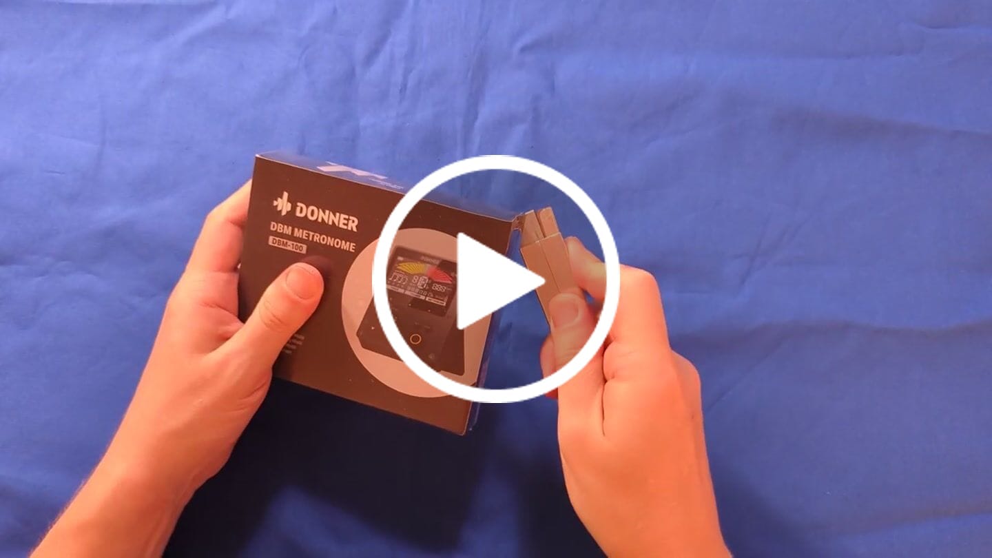 Customer video review of Donner DBM-100 Métronome Accordeur 3-en-1 Rechargeable