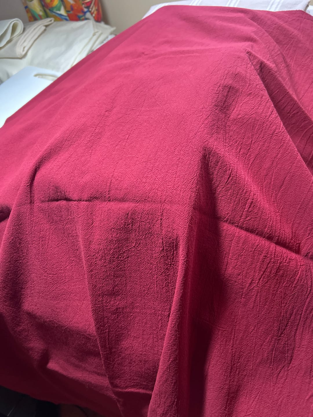 Customer photo review of Linen Feel 100% Cotton Fabric