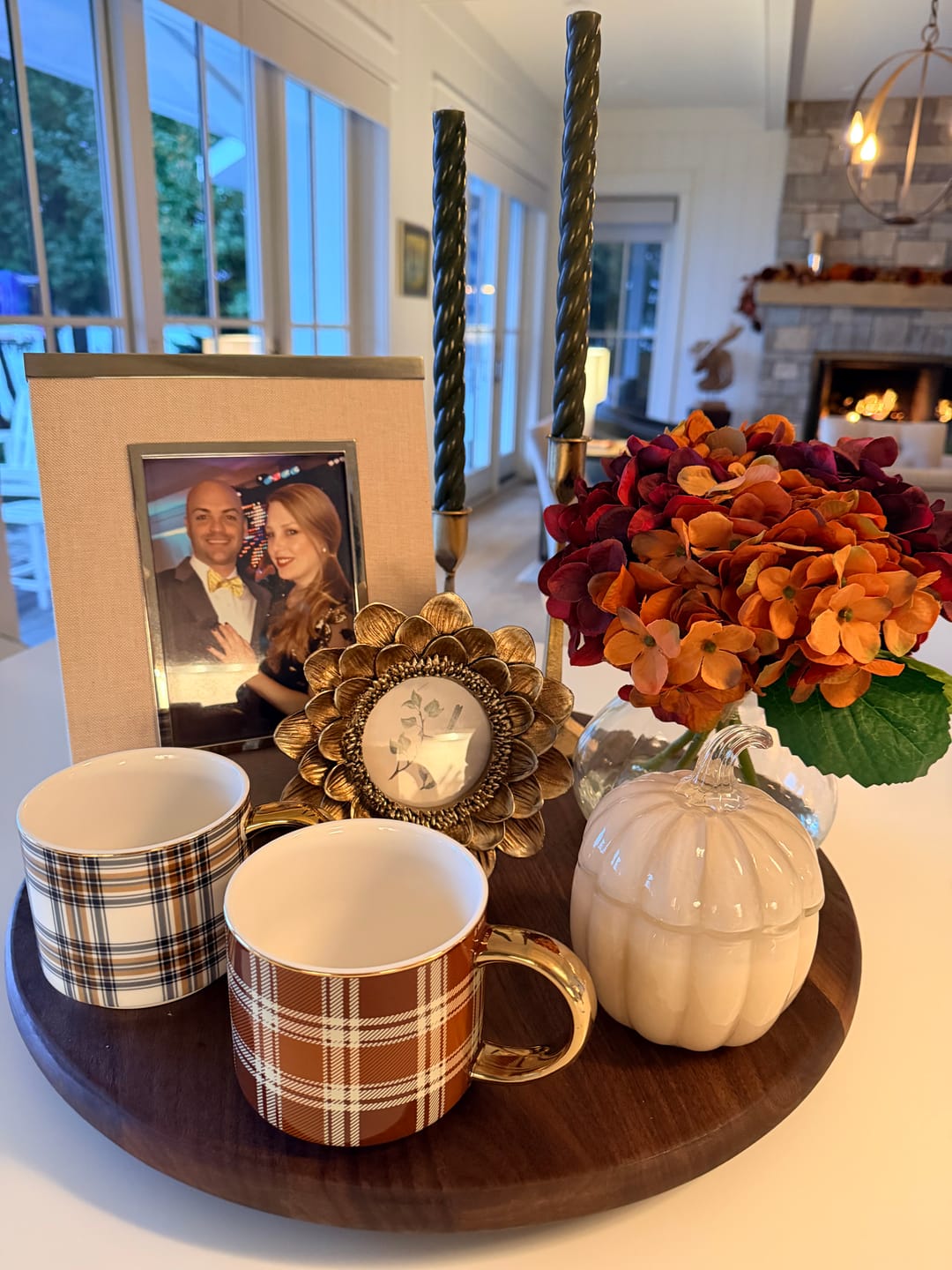 Customer photo review of Gold Flower Edge Frame