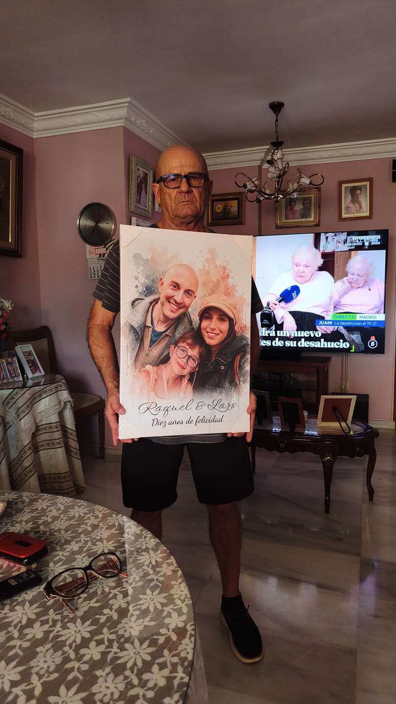 Customer photo review of Vuestra foto como obra de arte – con vista previa en vivo, como póster o lienzo