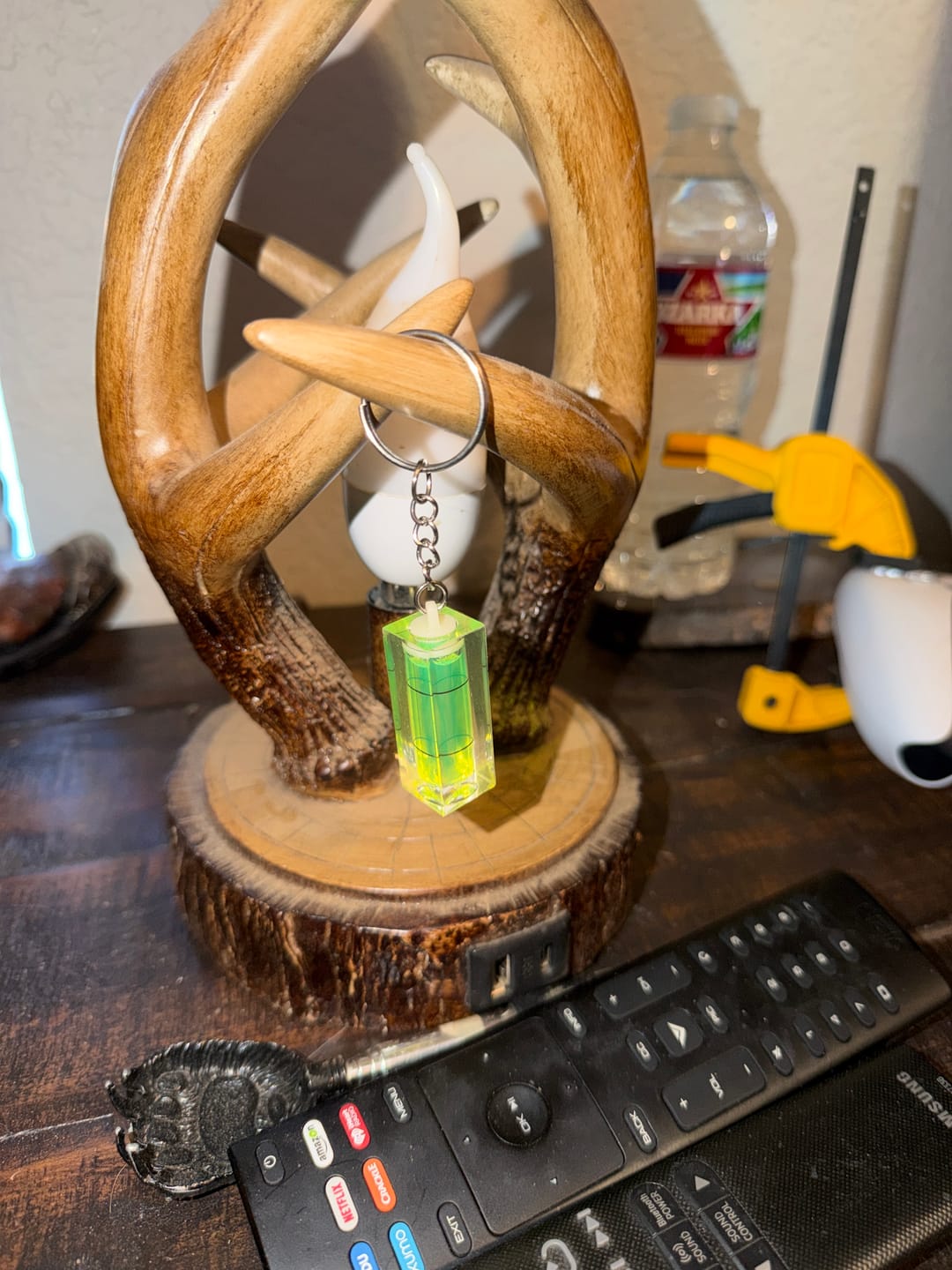 Customer photo review of HANDY LEVEL KEYCHAIN