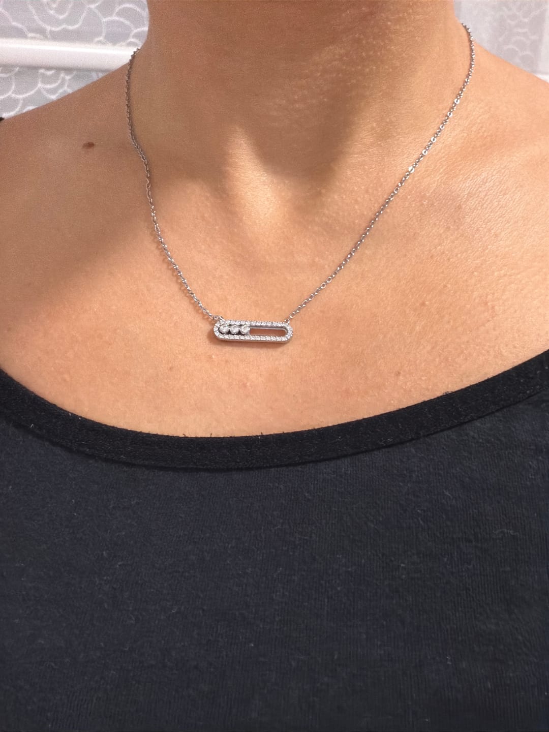 Customer photo review of Pave Soul Kette 18K Vergoldet