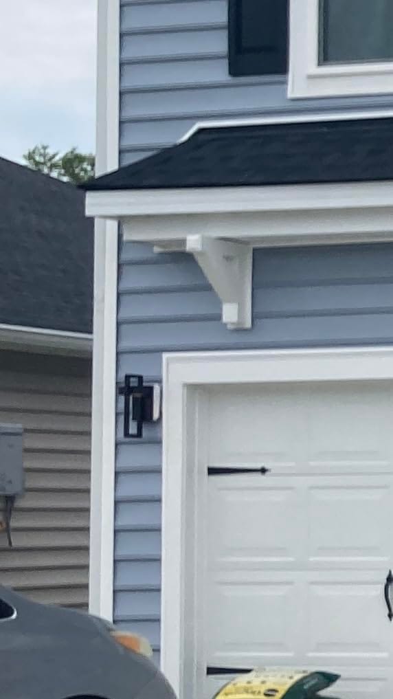 Customer photo review of Outdoor Wall Light | Geometric Aluminum & Acrylic, 10W or 12W LED | 13.8 or 16.5 in, Warm or Cool White