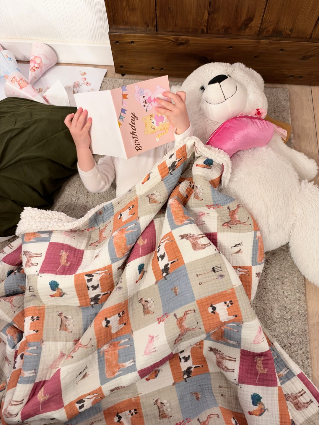 Customer photo review of Téli sherpa takaró - Tanya kollekció - előrendelés