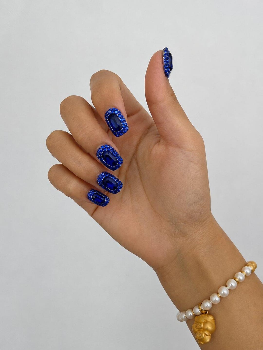 Customer photo review of Sapphire Halo | Short Square