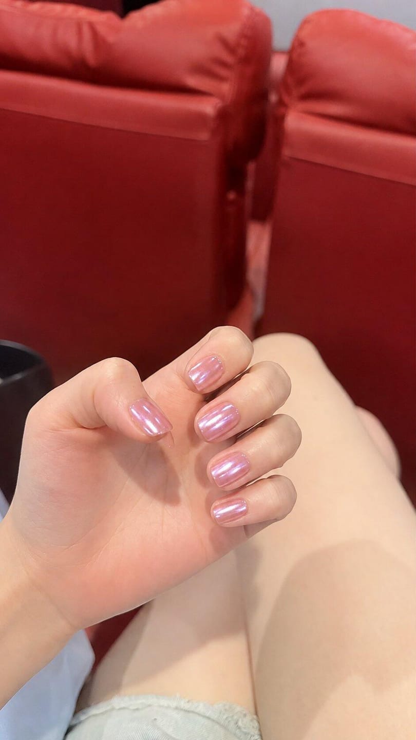 Customer photo review of Glazed Donut | Short Squoval