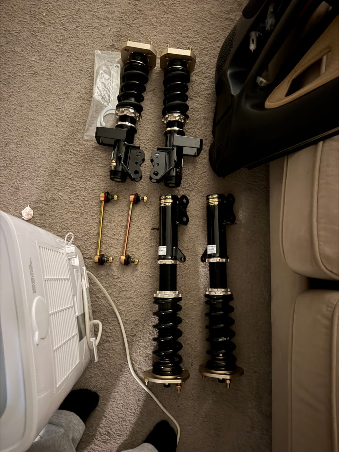 Customer photo review of BC RACING Type BR Coilover Kit