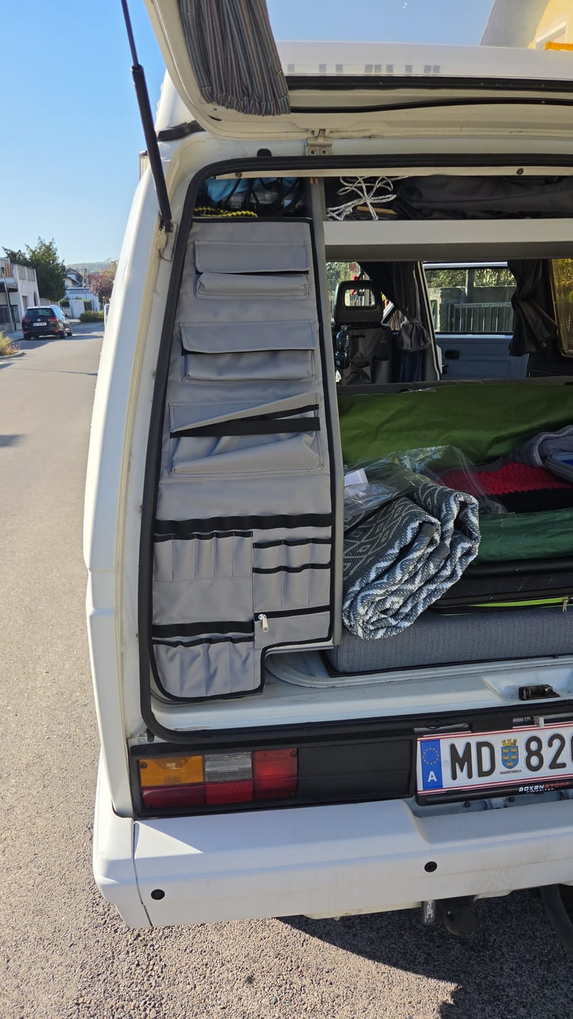 Customer photo review of Rear Cabinet Tool & Storage Panel Compatible with VW T3/T25 Westfalia