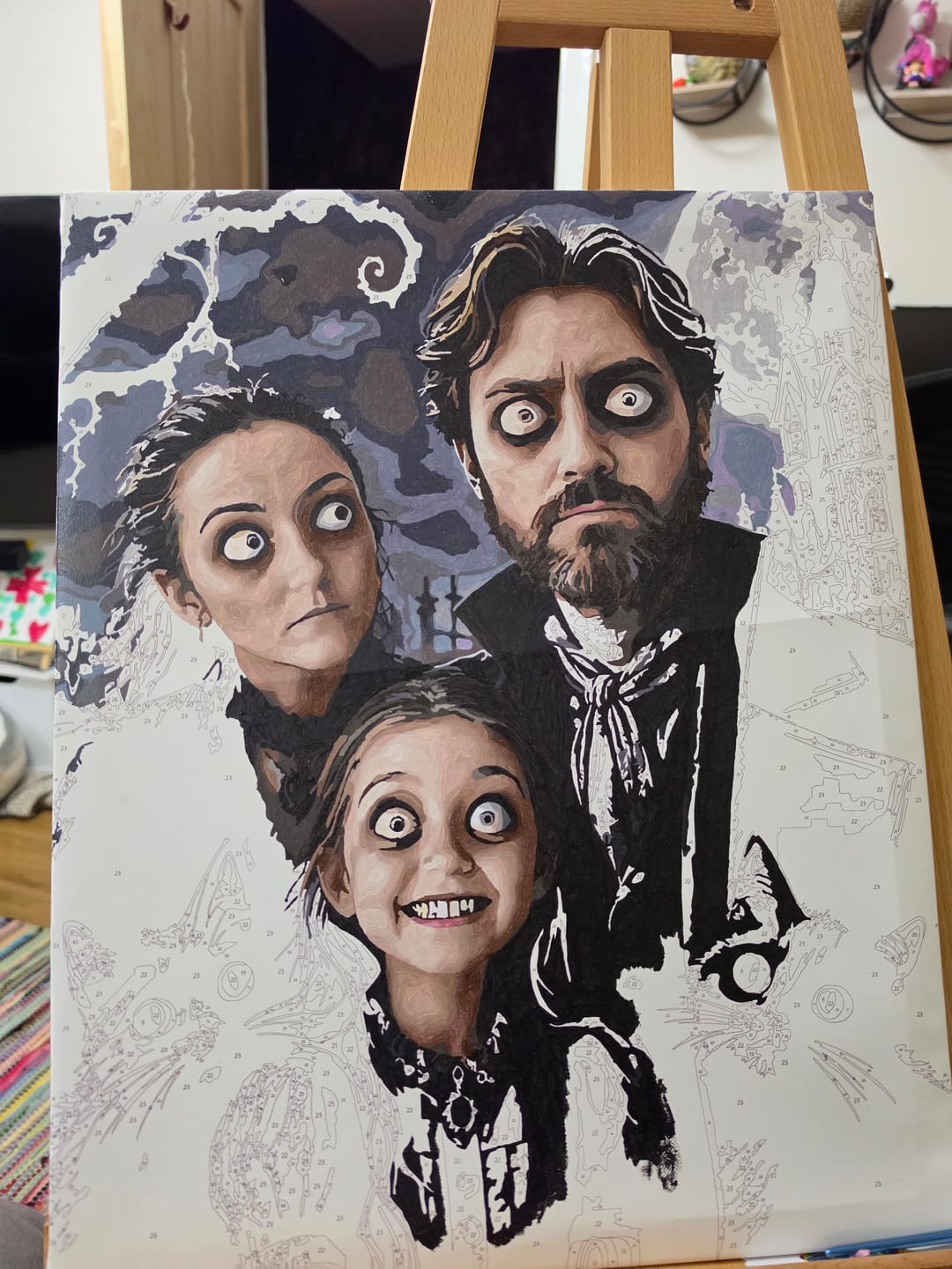 Customer photo review of Custom Paint By Numbers
