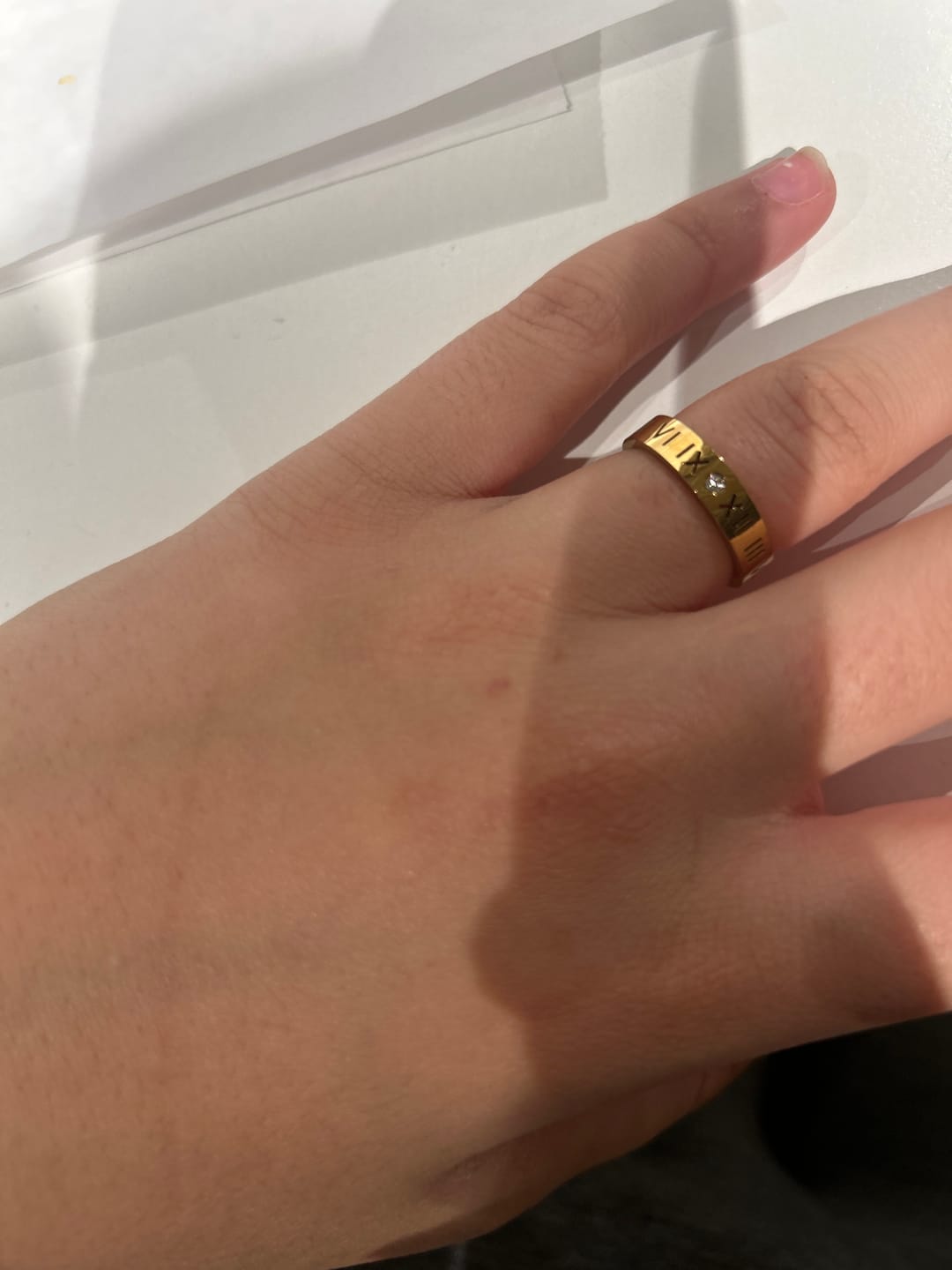 Customer photo review of Rosa gold ring