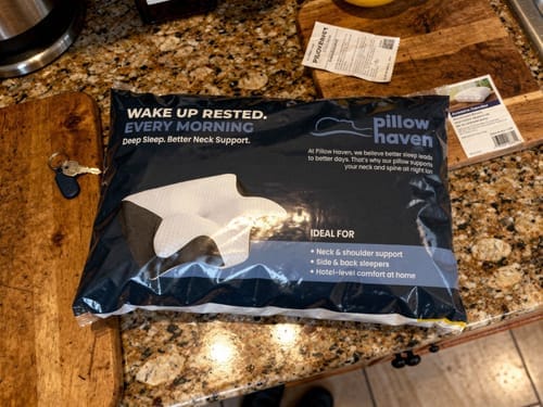 Customer photo review of The Pillow That Ends Neck Pain - By Fixing Your Sleep Posture |  Anniversary Sale 60% OFF