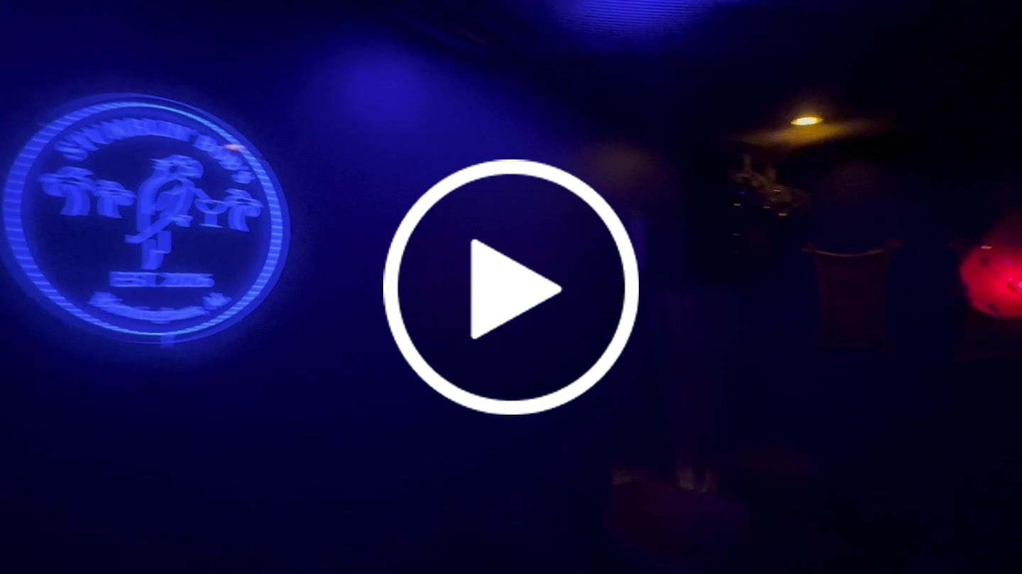 Customer video review of Personalized LED Color Changing Tiki Bar Sign
