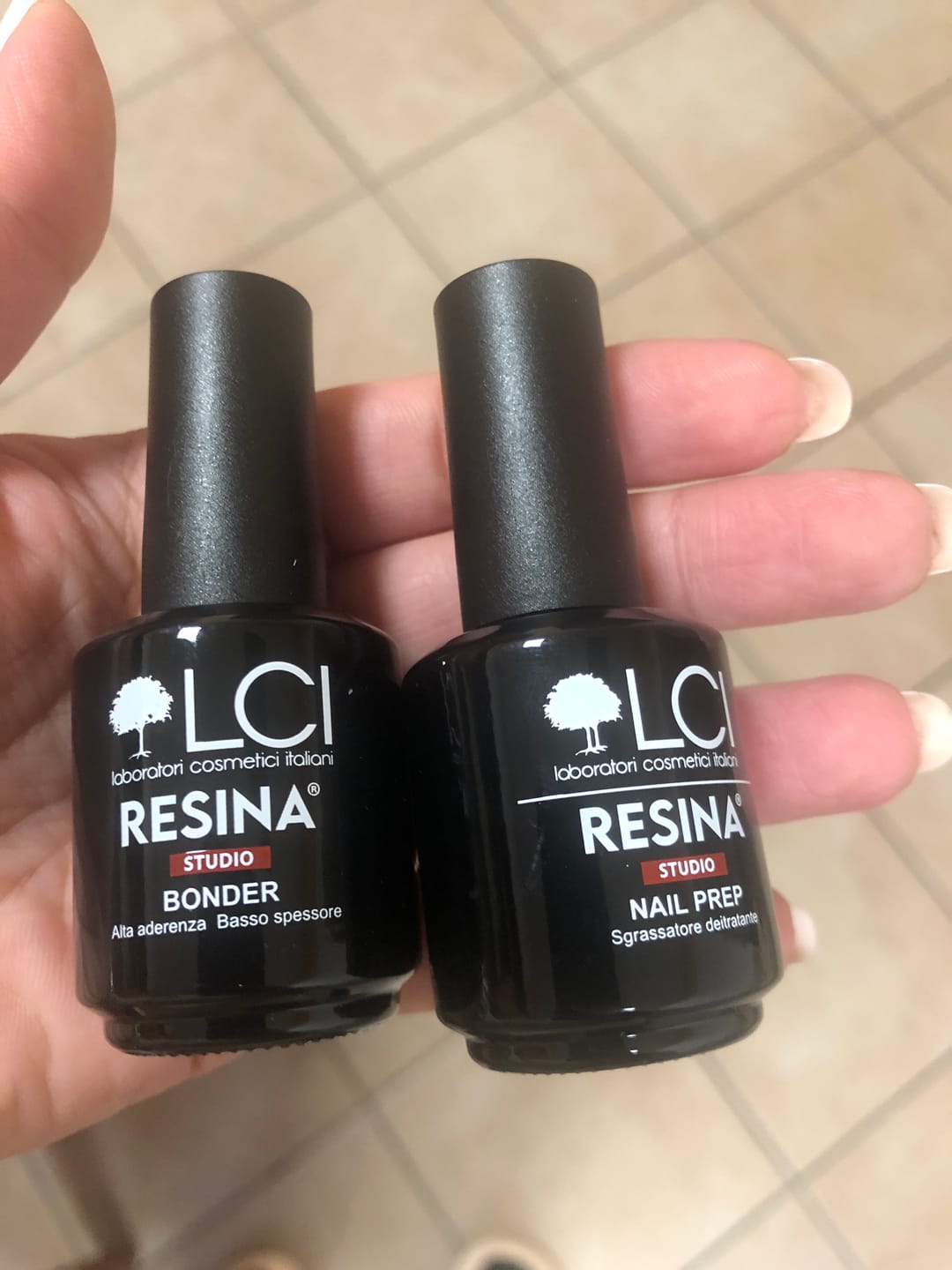 Customer photo review of COMBO Bonder + NailPrep - Resina Studio LCI - 2Prodotti
