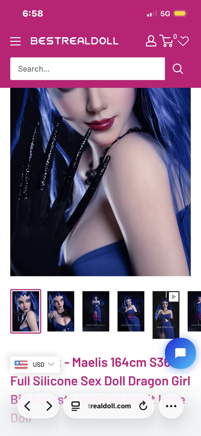 Customer photo review of US Stock - Maelis 164cm S36 Full Silicone Sex Doll Dragon Girl Big Breasts Silicone Adult Love Doll