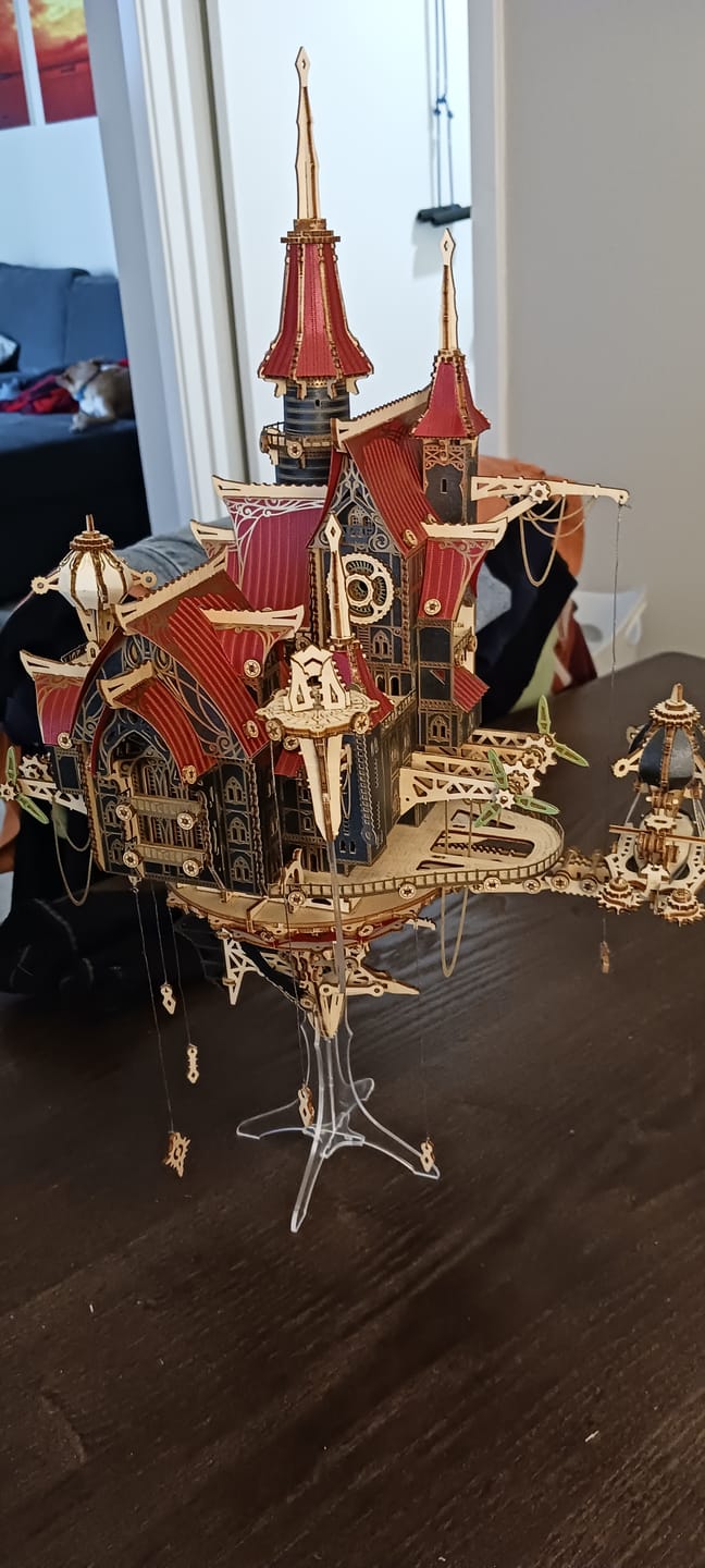 Customer photo review of Rokrgeek Fantasy Steam Castle 3D Wooden Puzzle