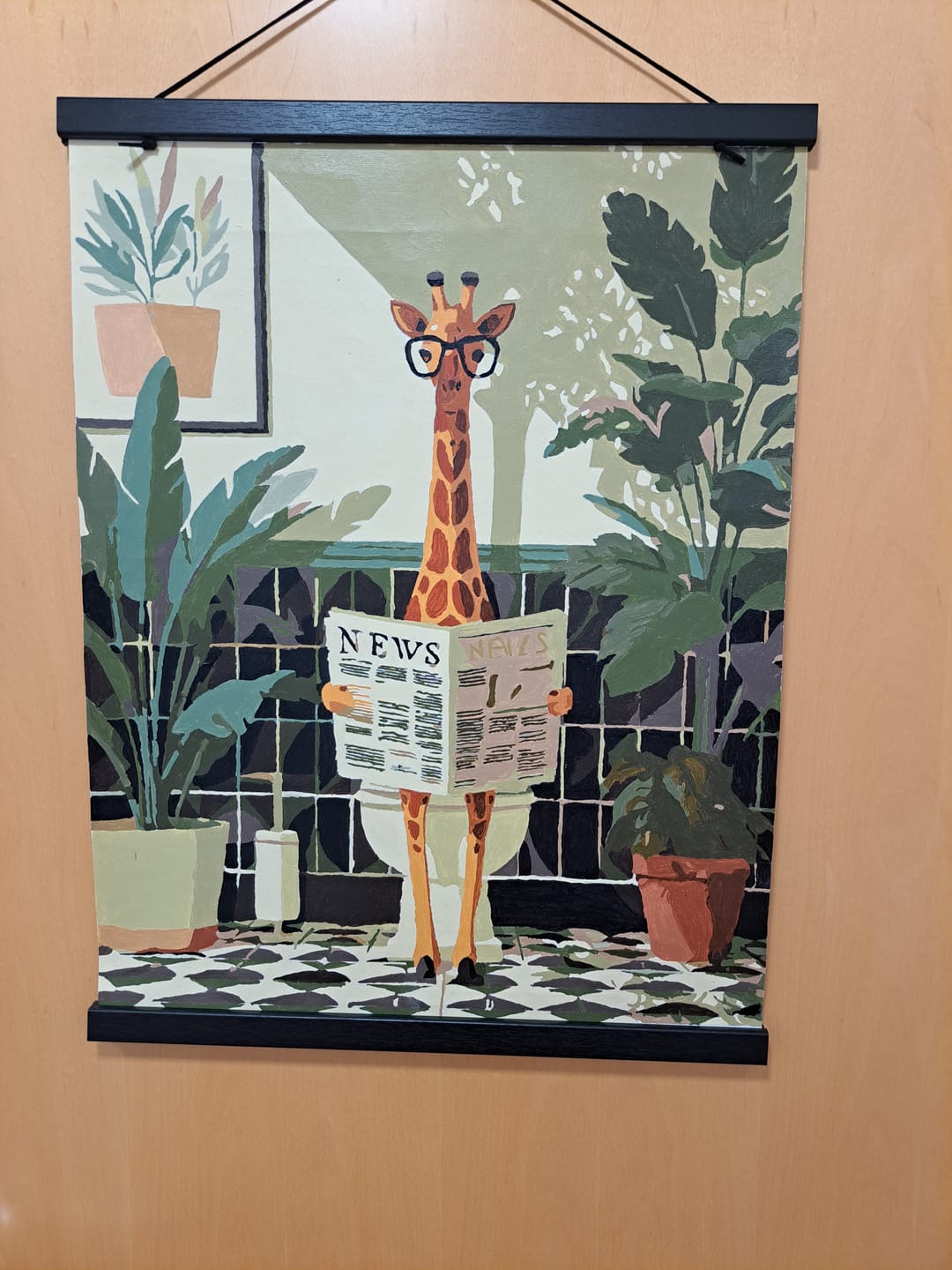 Customer photo review of Malen nach Zahlen - Giraffen Nachrichten