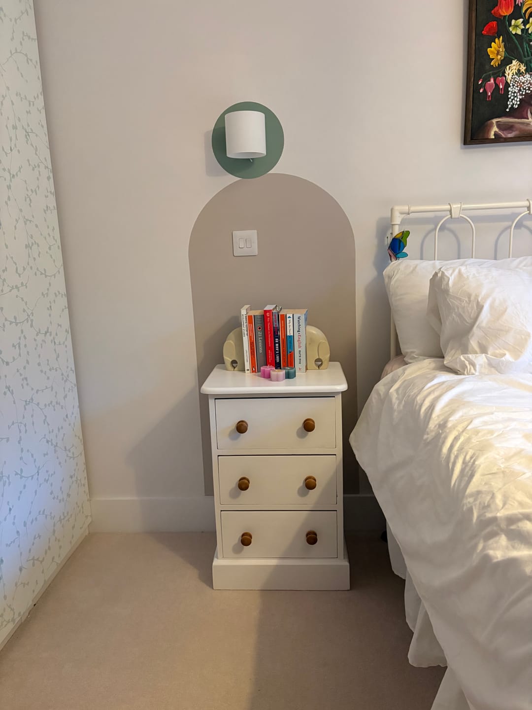 Customer photo review of Boho Arch Wall Stencil Kit