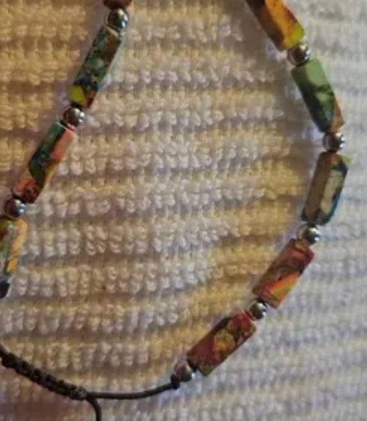 Customer photo review of Handmade Natural Stone Beaded Bracelet, Adjustable Boho Multicolor Jewelry, Perfect Gift for Women & Men, Ideal for Valentine's Day, Stackable Bracelets, Adjustable Beaded Design, Stacked Design Bracelets
