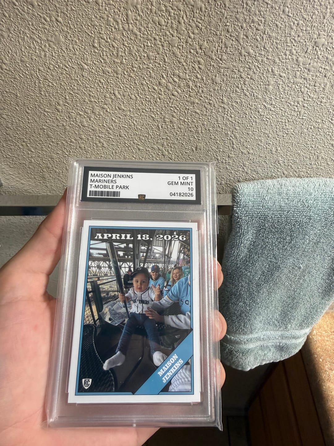 Customer photo review of Custom Graded Card