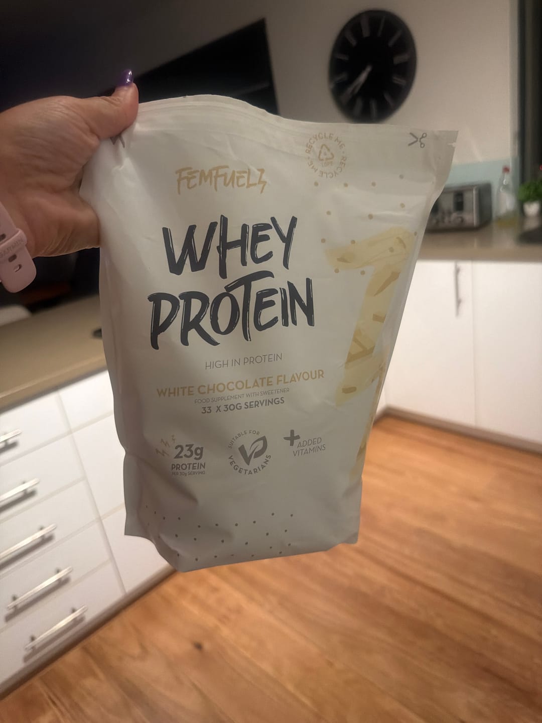 Customer photo review of Whey Protein