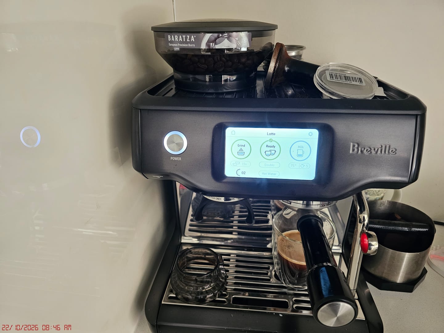 Customer photo review of High Diffusion Espresso Shower Screen - Breville