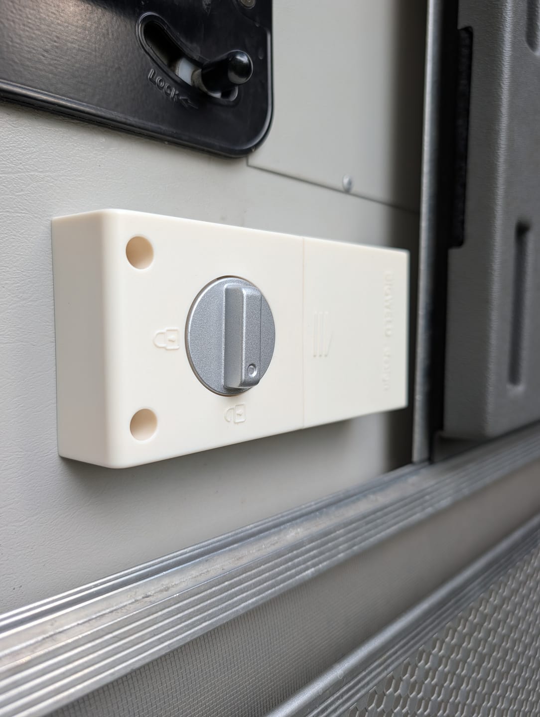Customer photo review of AIRLoq keyless entry door lock for Airstream trailers 2008-2024