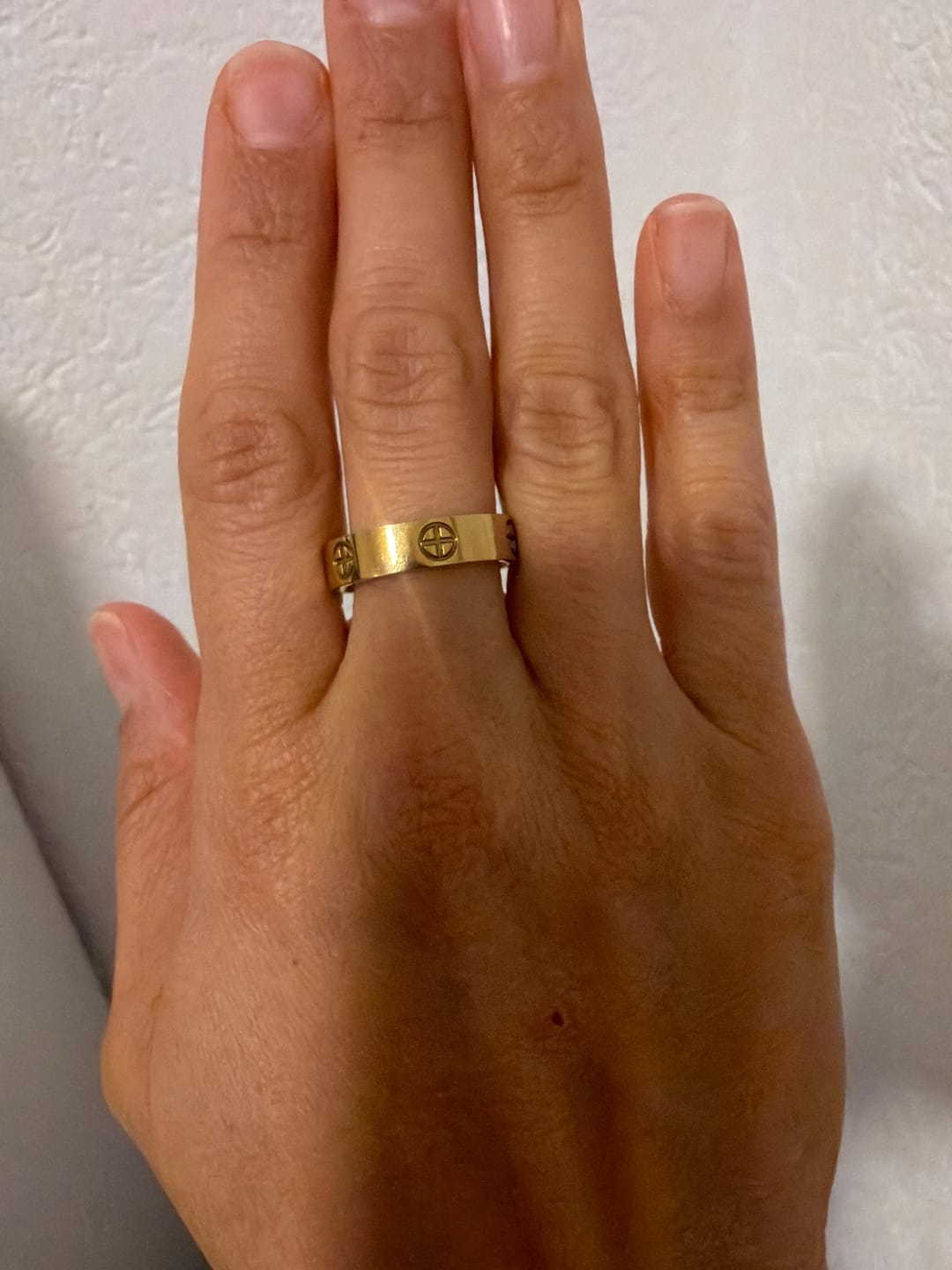 Customer photo review of Timeless Affection Ring 14 Karat vergoldet