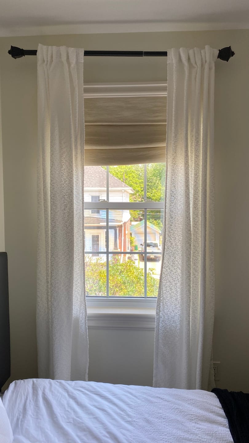 Customer photo review of Jute Ethereal Eco-Friendly Woven Wood Shades