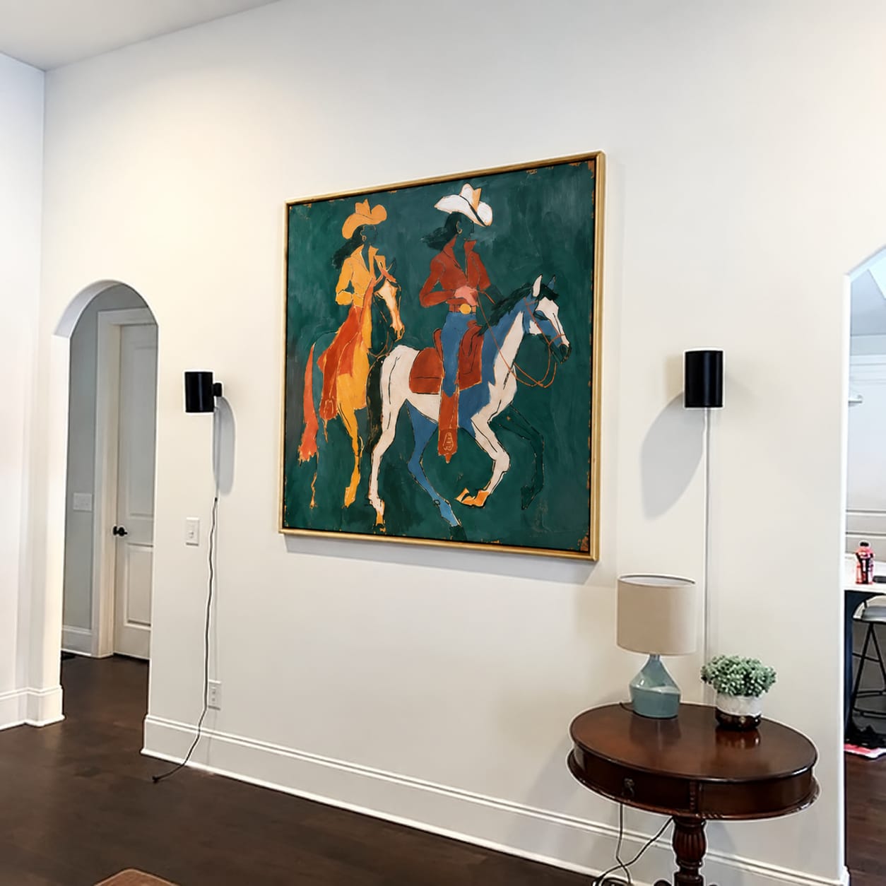 Customer photo review of Twin Trail-Cowgirl Riders Painting