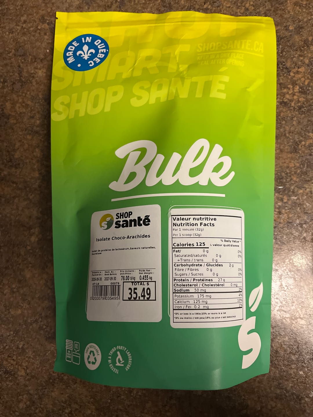 Customer photo review of VRAC - Protéine Isolate - 1lb